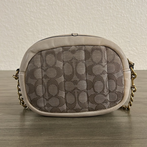 COACH Signature Jacquard Camera Bag Quilted Crossbody C5275 - Picture 3 of 12